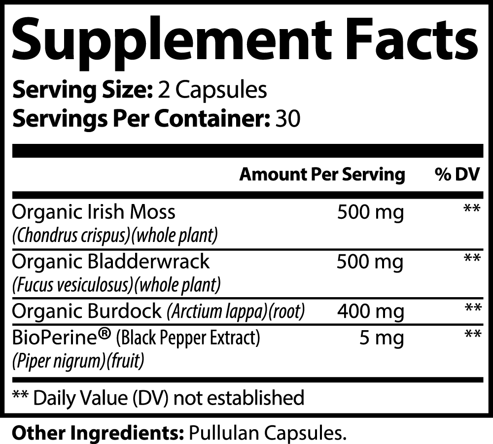 HER Sea Moss Capsules | Marine Wellness Complex