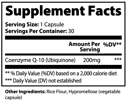 CoQ10 Ubiquinone | Natural Energy & Cellular Wellness Support